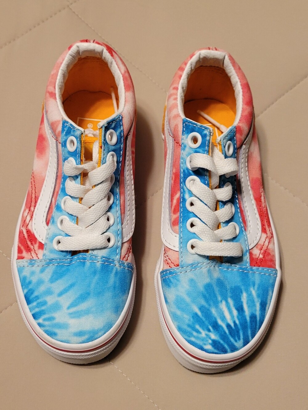 Vans Old Skool Kids Tie-Dye Block Sneakers Youth Size 12 (NWOB)